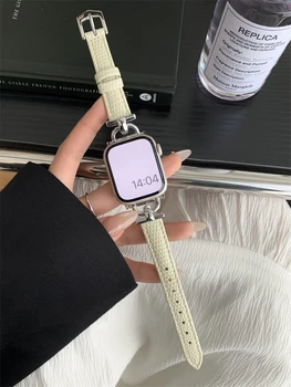 Odos Slim Watchband Apple Watch Band 41MM 45 40mm 44 42 38mm Už iwatch 8 pro SE 6 5 4 3 Moteris Plonas Correa Riešo Dirželis