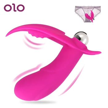 OLO Nešiojami Vibratorius Vibruojantis Dildo Kelnaitės Makšties Masažas 10 Greičio G Spot Klitorio Stimuliatorius Sekso Žaislai Moterims, Masturbator