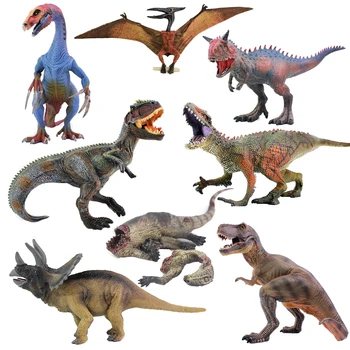 Originali Juros Periodo Dinozaurų Modelio Kietojo Modeliavimas Gyvūnų Tyrannosaurus Velociraptor Vaikas Berniukas Dovana Paveikslas Modelis