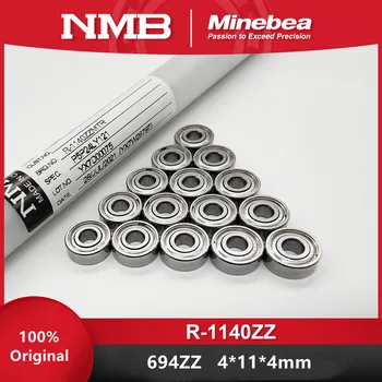 Originalus NMB Aukštos kokybės guolių R-1140ZZ 4*11*4mm 694ZZ rutuliniai guoliai su giliais 694 694Z 4x11x4 mm