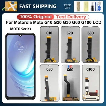 Originalą Motorola Moto G10 G20 G30 LCD Ekranas Jutiklinis Ekranas skaitmeninis keitiklis Asamblėjos Moto G50 G60 G60S G100 atsarginės Dalys