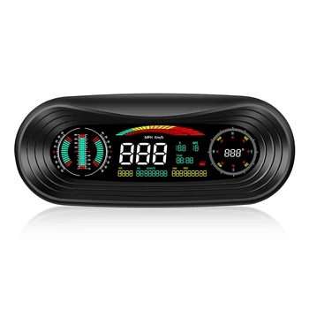 P18 Automobilių OBD2 HUD Head-Up Ekranas Smart GPS Šlaito Metre Greičio greičio viršijimo Perspėjimo Indikatorius Digital Multi-Funkcija Įrankis