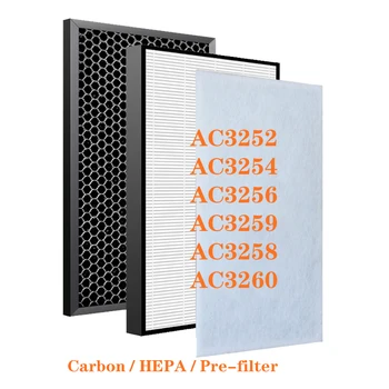 Pakeitimo Philips NanoProtect FY3433 HEPA Filtras FY3432 Aktyvios Anglies Filtras Oro Valytuvas AC3252 AC3254 AC3256 AC3259