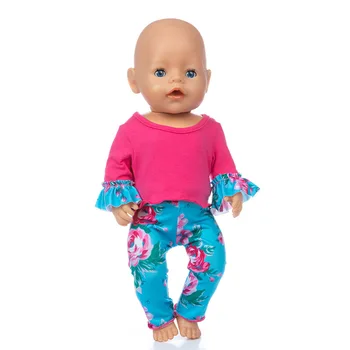 Pavasario 2020 naujų drabužių Kostiumas Dėvėti 17 Colių Baby Doll 43cm Lėlės Drabužiai, Lėlės Priedai.