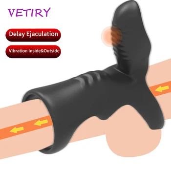 Penis Vibratorius Vyrams Atidėti Ejakuliacija Vibracija Gaidys Žiedas Suaugusiųjų Sekso Žaislų Pora Varpos Erekcija Makšties Klitorio Stimuliatorius