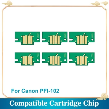 PFI-102 PFI102 Suderinama Kasetė Chip Canon iPF500 iPF510 iPF600 iPF605 iPF610 iPF700 iPF710 iPF720 Spausdintuvo