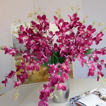 Pigūs Dirbtinės Gėlės, Dirbtinių Orchidėja Filialas Šilko Gėlių Namų Vestuvių Sodo Puošmena Valgomasis Stalas Dekoratyvinių Gėlių