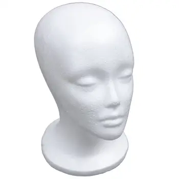 Praktinis Moterų Putų Manekeno Galvos Modelio Kepurę Perukas Stendas balta Stovo