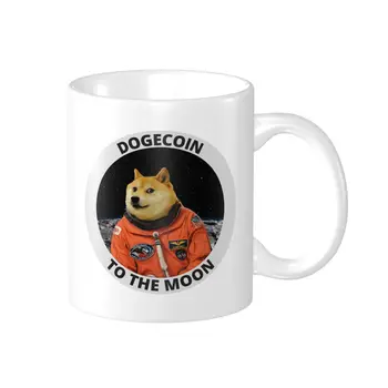 Promo Dogecoin Į Mėnulį (10) Puodeliai Naujovė Puodeliai PUODELIAI Spausdinti Juokinga R376 multi-funkcija puodeliai