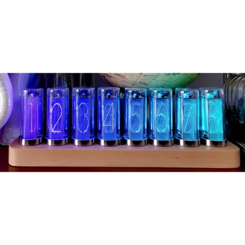 RGB-8-bitų Akmens Vartų Likimo Pseudo Švyti Vamzdis Laikrodis LED Skaitmeninis Dovanų Dekoravimas