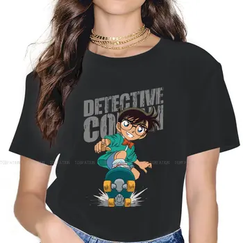 Riedlentė Moterų Drabužių Detective Conan Grafinis Moterų Tshirts Derliaus Alternatyvių Prarasti Viršūnes Tee Kawaii Merginos Streetwear