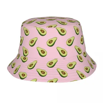 Rožinė Avokado Taurę Modelis Kibirą Skrybėlės Vyrai Moterys Unisex Mados Vasaros Žvejo Kepurė