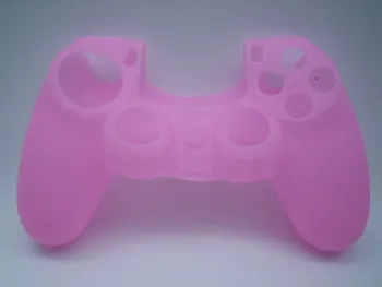rožinės spalvos Minkštos Silikoninės Gumos Gelis Odos Padengti Sony PlayStation 4 PS4 Valdytojas