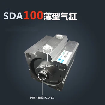SDA100*35 Nemokamas pristatymas 100mm Pagimdė 35mm Insulto Kompaktiškas Oro Balionų SDA100X35 Dvigubo Veiksmų Oro Pneumatinis Cilindras