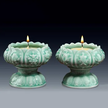 Senovinių Keramikos, Žvakių Laikiklis Namų Buda Lempos Papuošalai Budistų Spalvos Jūros Vandens Tiekimo Žvakidė Darbalaukio Žvakių Laikikliai
