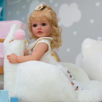 Silikono Atgimsta Mergina Baby Doll Minkšta Elastinga Rankų Dažytos Realus Mergina Baby Doll Judantys 3D Skalbti Kūdikių Kompanionas Žaislai