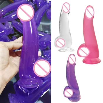 Smilgos Dildo Realistiškas Penis Tvirtas Siurbtukas Dildo Moterų Masturbator Klitorio Stimuliatorius Sekso Žaislai Moterims, Lesbiečių Dick
