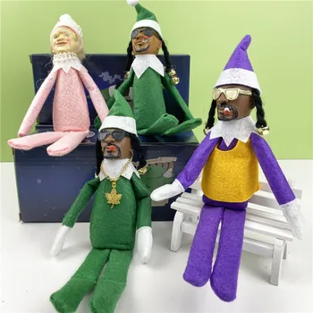 Snoop dėl Stoop Kalėdų Elf Lėlės Šnipinėti Smilga Kalėdų Elf Lėlės Namų Puošybai Naujųjų Metų Kalėdų Dovana Žaislas
