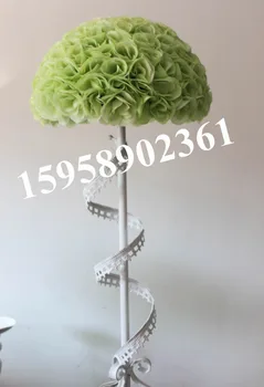 SPR 40cm plastiko centras dirbtinės gėlės kamuolius,vestuvių papuošalai,gamyklos pardavimo tiesiogiai-šviesiai žalia