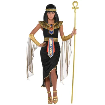 Suaugusiųjų Egipto Karalienės Kleopatros Kostiumas Seksualus Princesė Suknelė Moterims Helovyno Cosplay