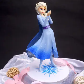 Sušaldyti Elsa Princesė Ana Elsa Sniego Lobis Lėlės Žaislas Anime Pav Vaikų Gimtadienio Tortas Dekoravimas Ornamentais