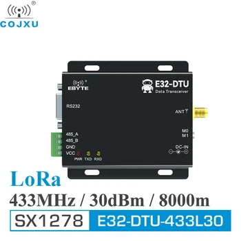 SX1278 433Mhz Belaidžio Lora Modemo RS232 RS485 SMA-K 30dBm 8Km Ilgo Nuotolio Cojxu E32-DTU(433L30)-V8 Duomenų siųstuvas-imtuvas Siųstuvas
