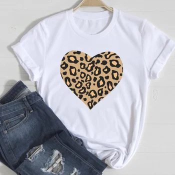 T-marškinėliai Moterims Leopard 