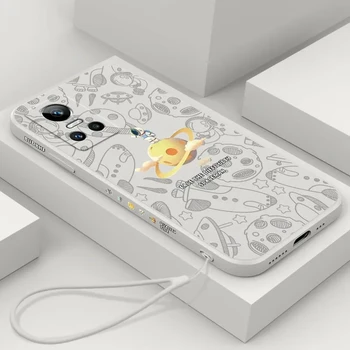 Už Realme GT Neo 3 Atveju Minkšto Silikono Viskas Įskaičiuota Telefono Galinio Dangtelio Realme GTNeo 2 2T Master Edition 5G Animacinių filmų Bamperis