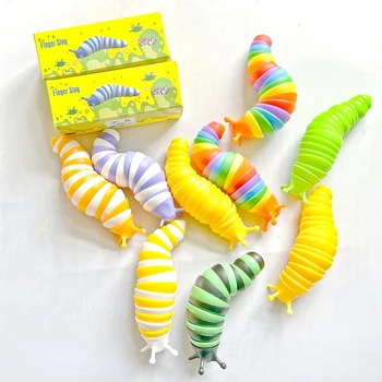 Vaikai Išskleidimo Žaislai, Caterpillar Slug Anti-Stresas Ventiliacijos Žaislai Juokinga Sudėtinga Atleisti Išspausti Modeliavimas Jutimo Žaislas Vaikams