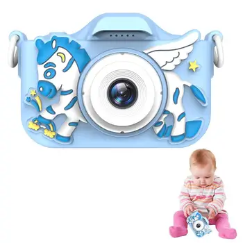 Vaikai Kamera, 1080P Vaizdo įrašus Įkrovimo Vaikai vaizdo Kamera Su Dviguba Lęšių 10 Kalbų, Daugiafunkcinis Kompaktiško Dydžio vaizdo Kamera Žaislai