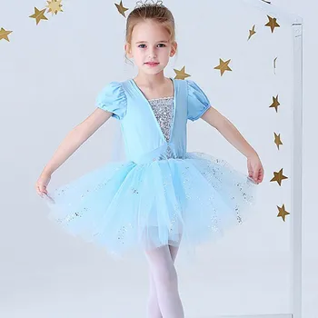 Vaikų Baleto Šokių Drabužius Sophia snieguolė Aisha Anime Simbolių Apsirengti Kostiumus Šešių Sluoksniuotos Rankovėmis Suknelės Vaikams Suknelė