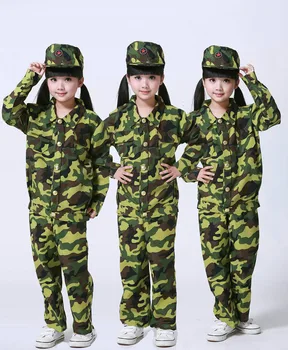 Vaikų Karinės Uniformos Maskuojanti Apranga Taktinis Kamufliažas Dažasvydis Vienodas Vaikams Lauko Mokykloje Karinio Rengimo