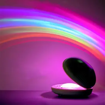 Vaivorykštė lempa, miegamojo, spalvinga projekcija atmosfera lempos mergina širdies selfie internete star gaminti moteriško tualeto reikmenis dovana lempos
