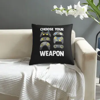 Vaizdo Žaidimų Valdiklis Pasirinkite Savo Ginklą Esports Žaidėjus užvalkalas spausdinti pagalvėlė padengti sofa juosmens pagalvė pagalvės dangtelis