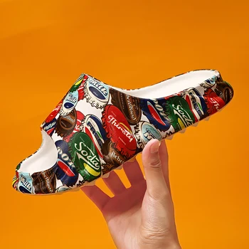 Vasaros Sandalai Dizainerio Batus Chaussons Zapatos Hombre Chinelo Kokoso Platforma Šlepetės Sandalias Hombre Verano Pantuflas Homb