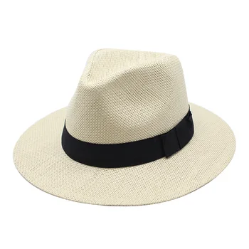 Vasaros vyrų šiaudų skrybėlę plonas skirsnio kvėpuojantis top hat džiazo skrybėlę moterų saulės skrybėlę lauko saulės pavėsyje, paplūdimio skrybėlę didmeninės