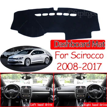 Volkswagen VW Scirocco 2008~2017 neslystantis prietaisų Skydelio Kilimėlis Padengti Trinkelėmis skėtį nuo saulės Dashmat Automobilių Kilimų Priedai 2009 m. 2010 m. 2015 m.