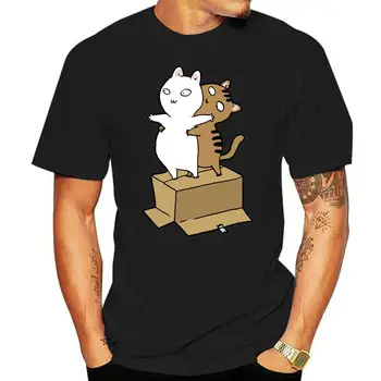 Vyrai catanic katės t shirt Dizainas, 100% medvilnė, S-XXXL solid color Grafinis Humoro vasaros slim marškinėliai