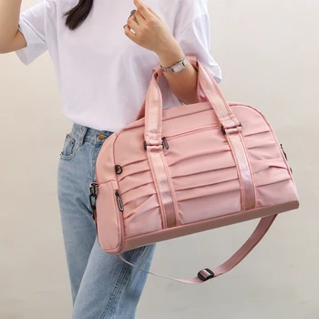 YILIAN Trumpas kelionės krepšys Didelės talpos šviesos 2022 naujų bagažo krepšys fitness studentų kelionės nešiojamų saugojimo krepšys