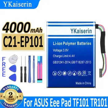 YKaiserin Pakeitimo Baterija 4000mAh už Asus Eee Pad TF101 Transformer TF101 TR101 TF101 EP101 Tablet PC Baterijos