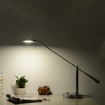 Šiuolaikinės paprasta office skaityti nerūdijančio plieno verslas stalo lempos studijų stalas led akių apsauga mokymosi viešbutis stalo lempos