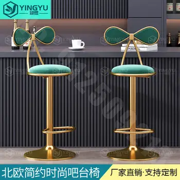 Modernus minimalistinis baro kėdės, liftas sukasi baro kėdės home front desk kasos kėdė aukštos grožio išmatose стул banquetas dorada altas