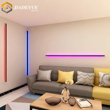 Šiuolaikinės ilgio sienos šviesos diodų (led) spalva atmosfera, šviesos, miegamojo kambarį fono sienos